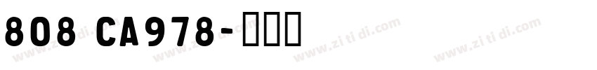 808 CA978字体转换